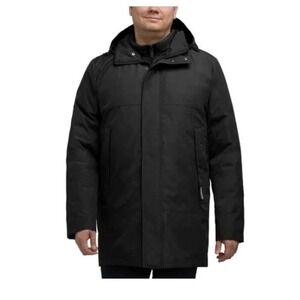 NEW Hunter Men's M 3 in 1 Jacket Black Water Resistant Hooded Parka Outerwear